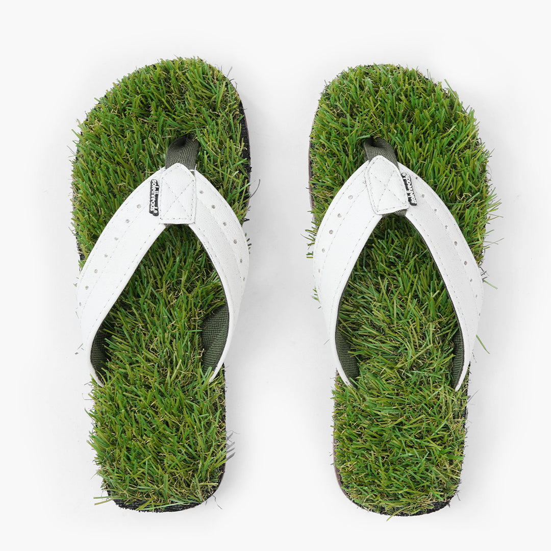 Green grass flip flops online