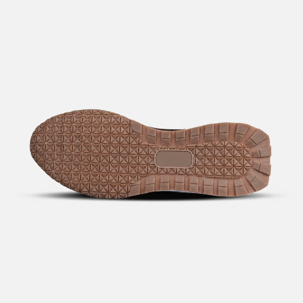 Brown Retro Runner Sneakers | Solethreads
