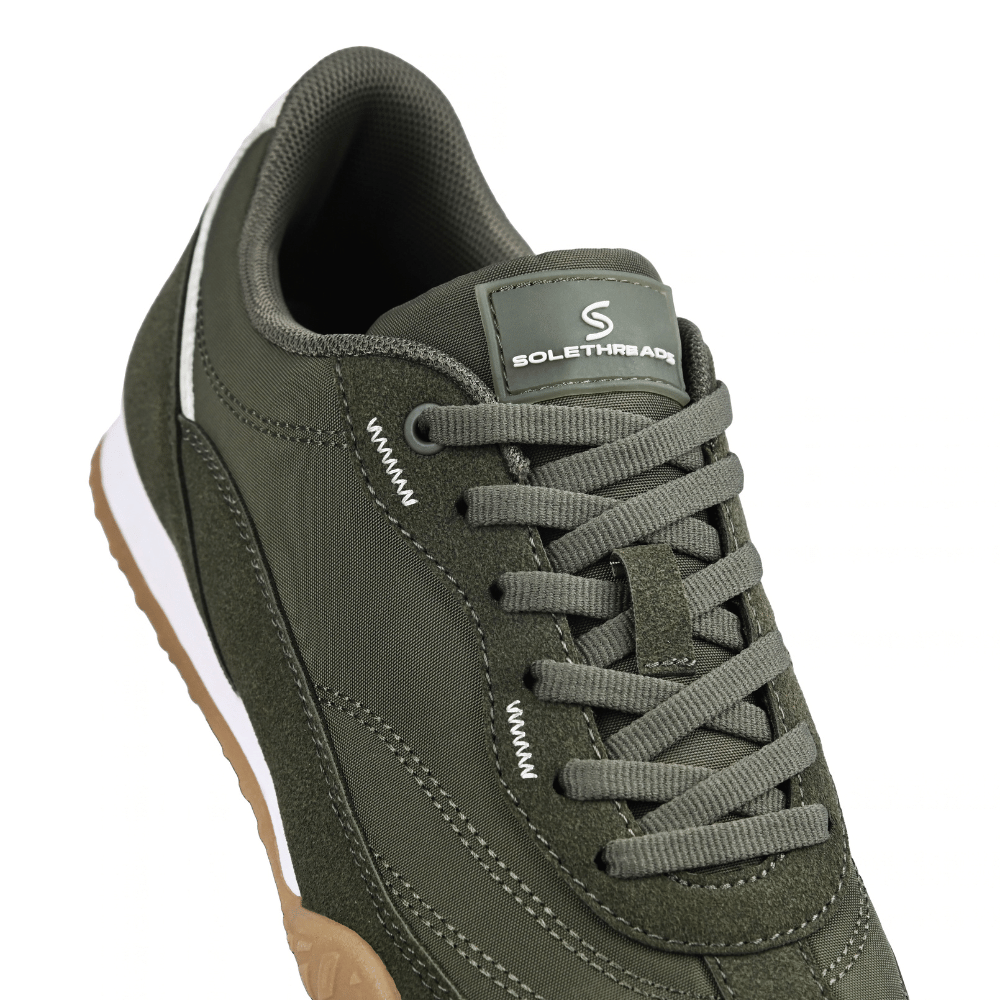 Olive Low-Top Sneakers for Everyday Wear | Solethreads