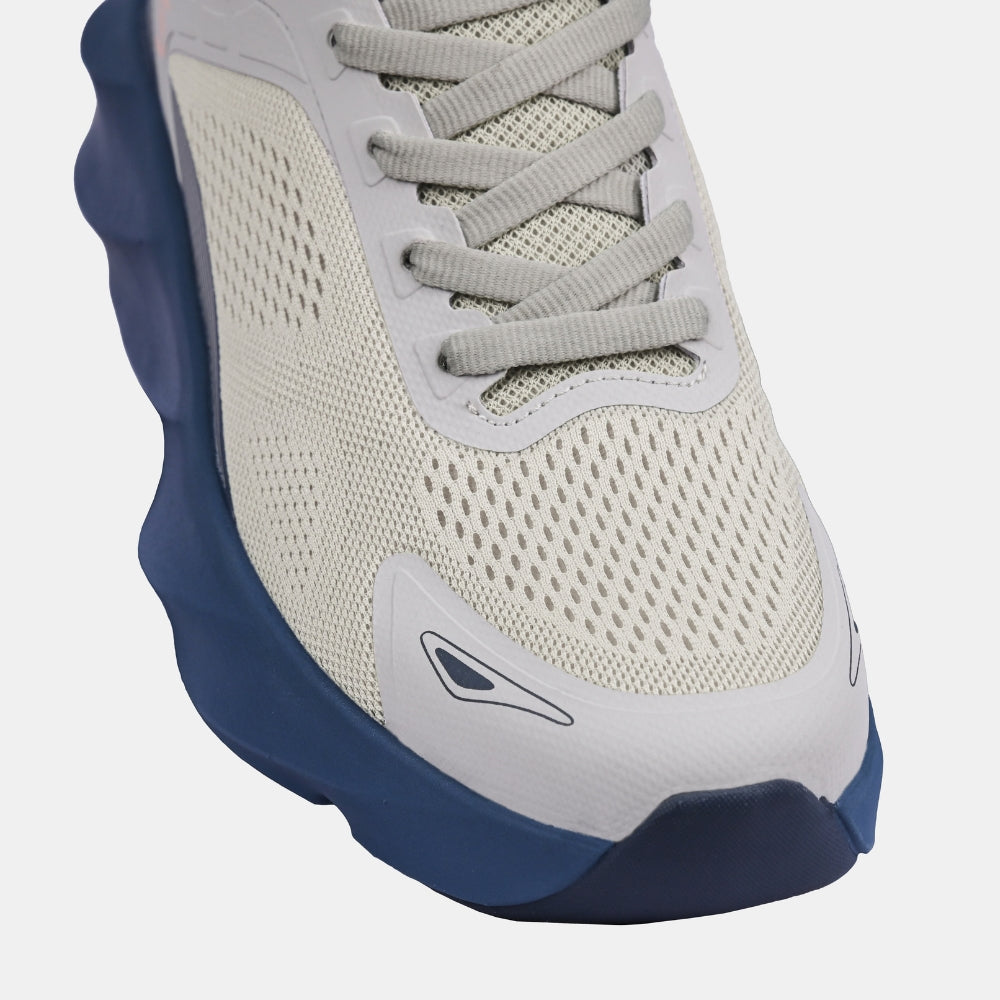 Gray Chunky Running Sneakers | Solethreads