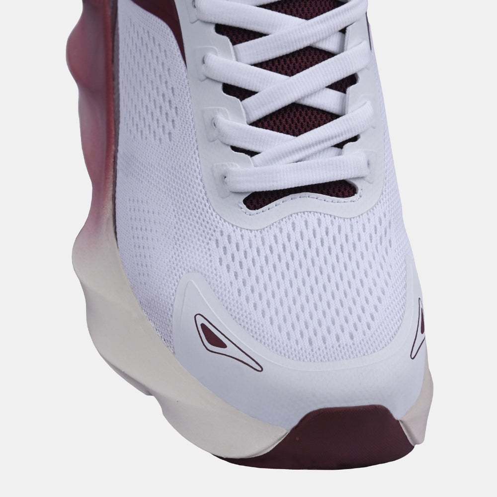Maroon Chunky Running Sneakers | Solethreads