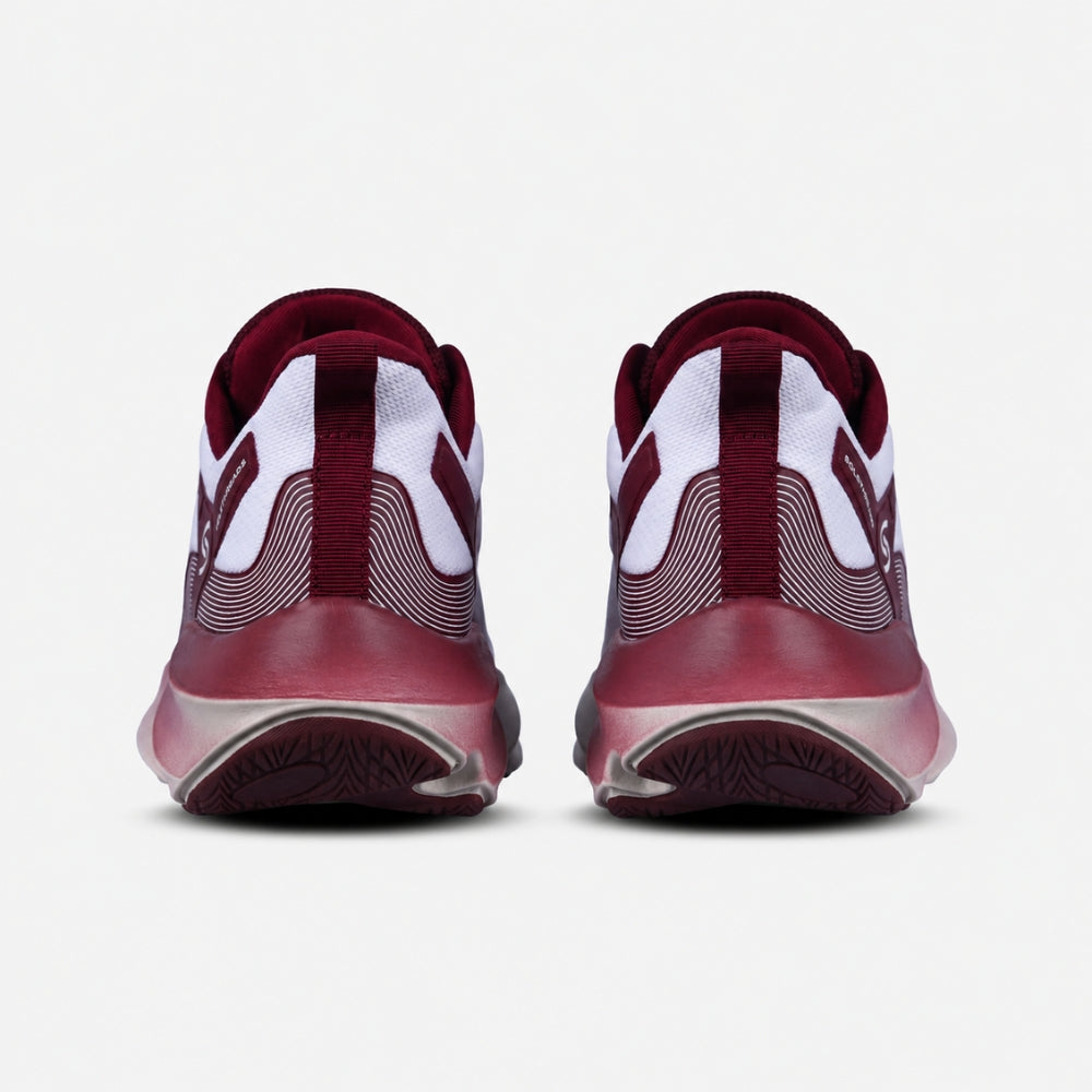 Maroon Chunky Running Sneakers | Solethreads