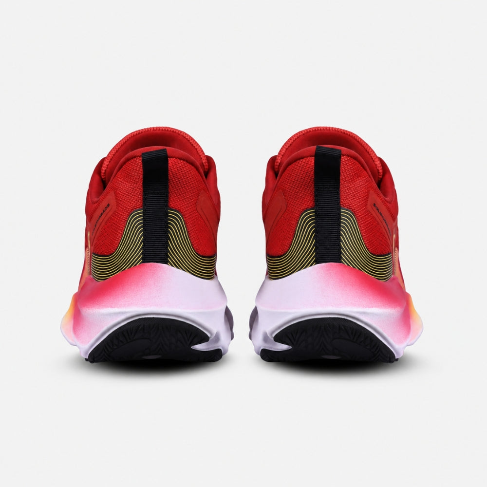 Red Chunky Running Sneakers | Solethreads