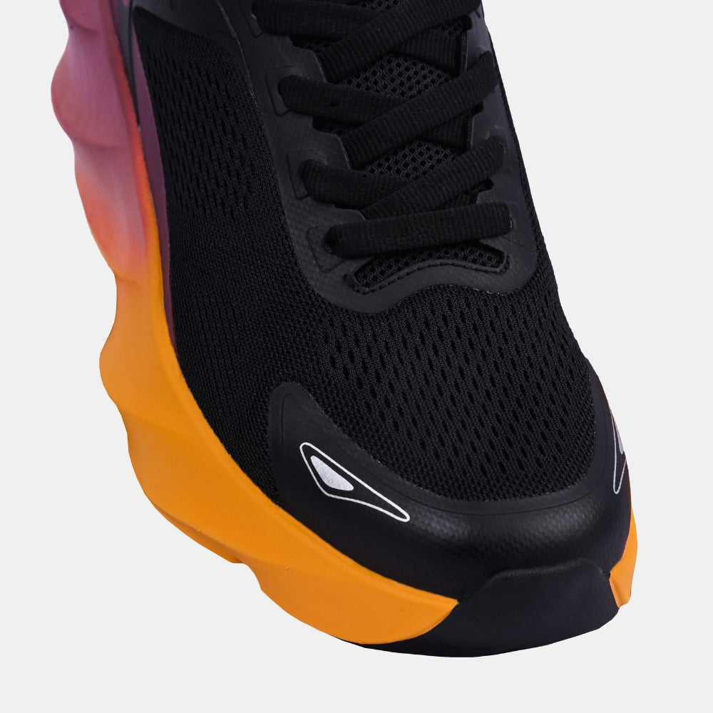 Orange Chunky Running Sneakers | Solethreads