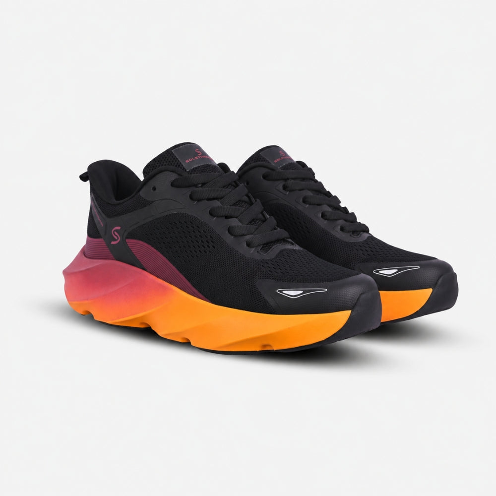 Orange Chunky Running Sneakers | Solethreads
