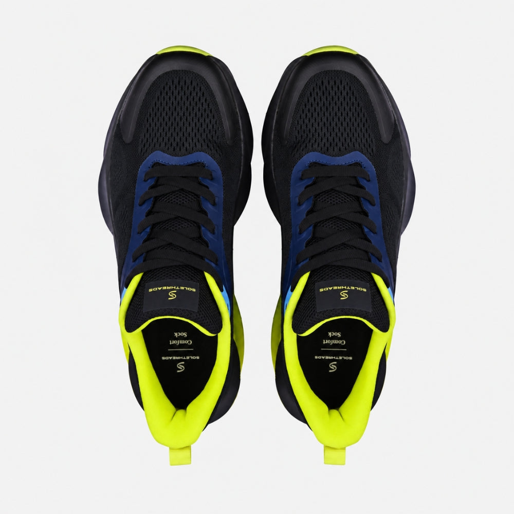Yellow Chunky Running Sneakers | Solethreads