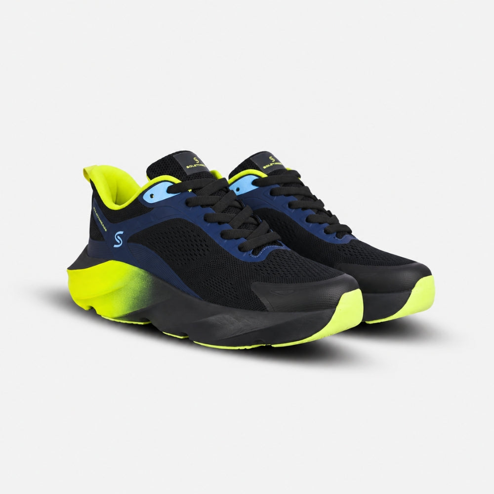 Yellow Chunky Running Sneakers | Solethreads