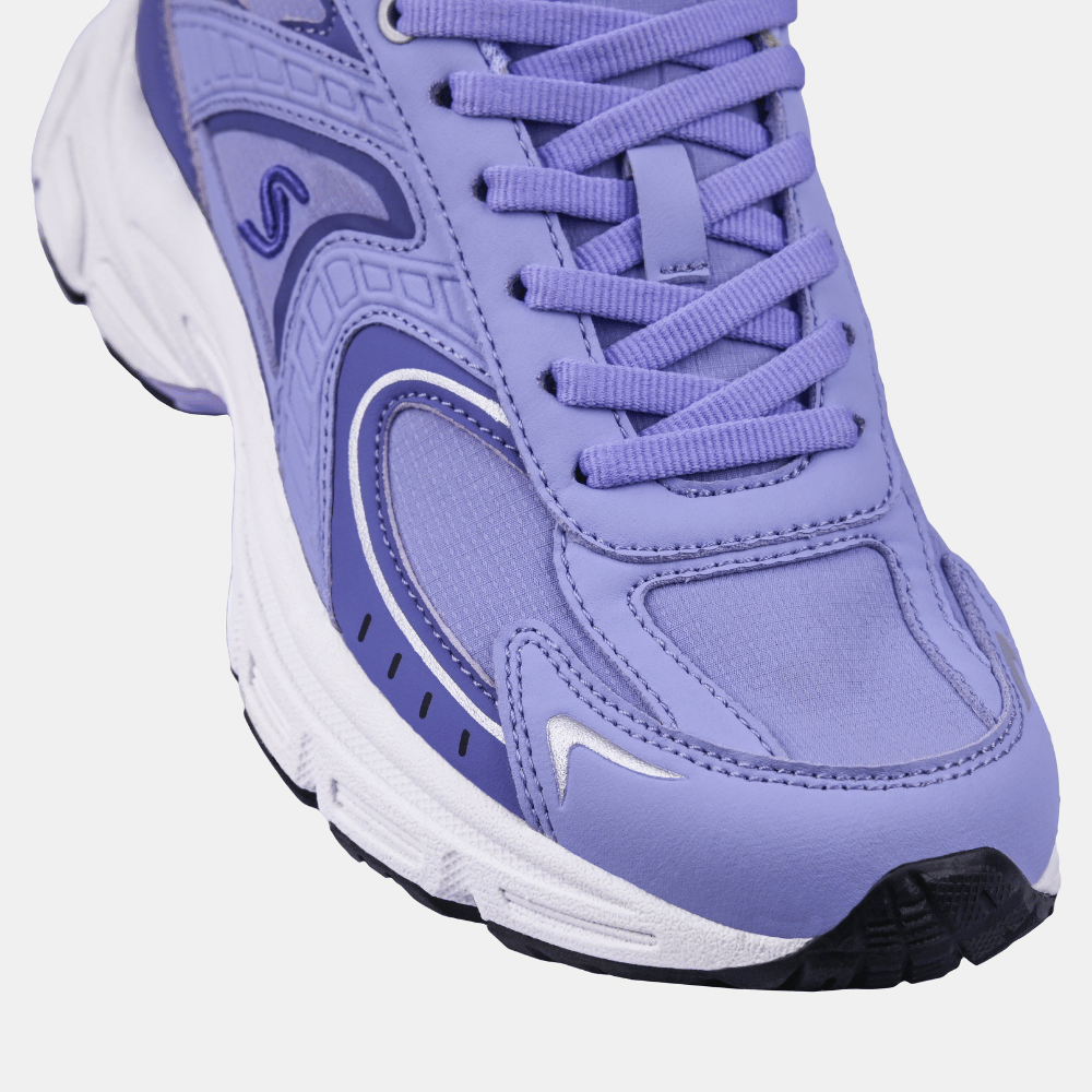 Purple Chunky Retro Sneakers for Women | Solethreads