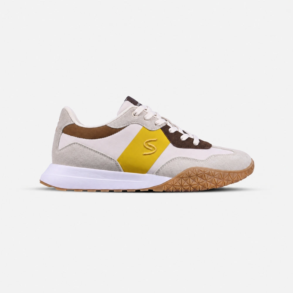 Beige Retro Runner Sneakers | Solethreads