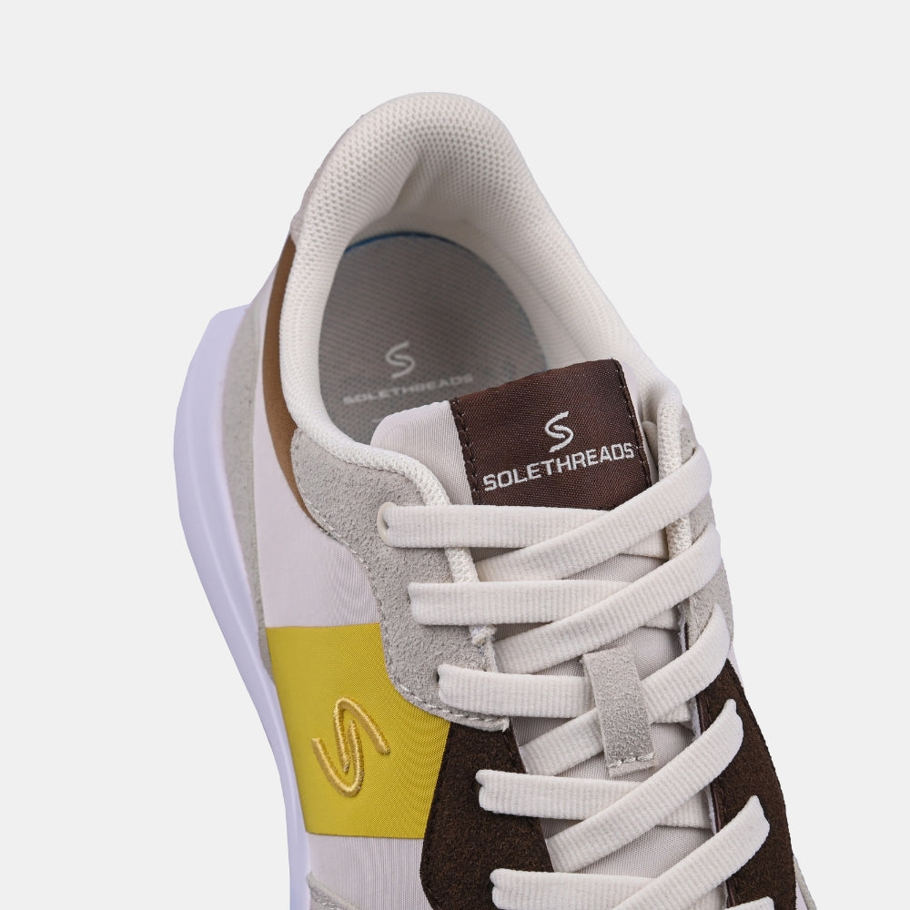 Beige Retro Runner Sneakers | Solethreads