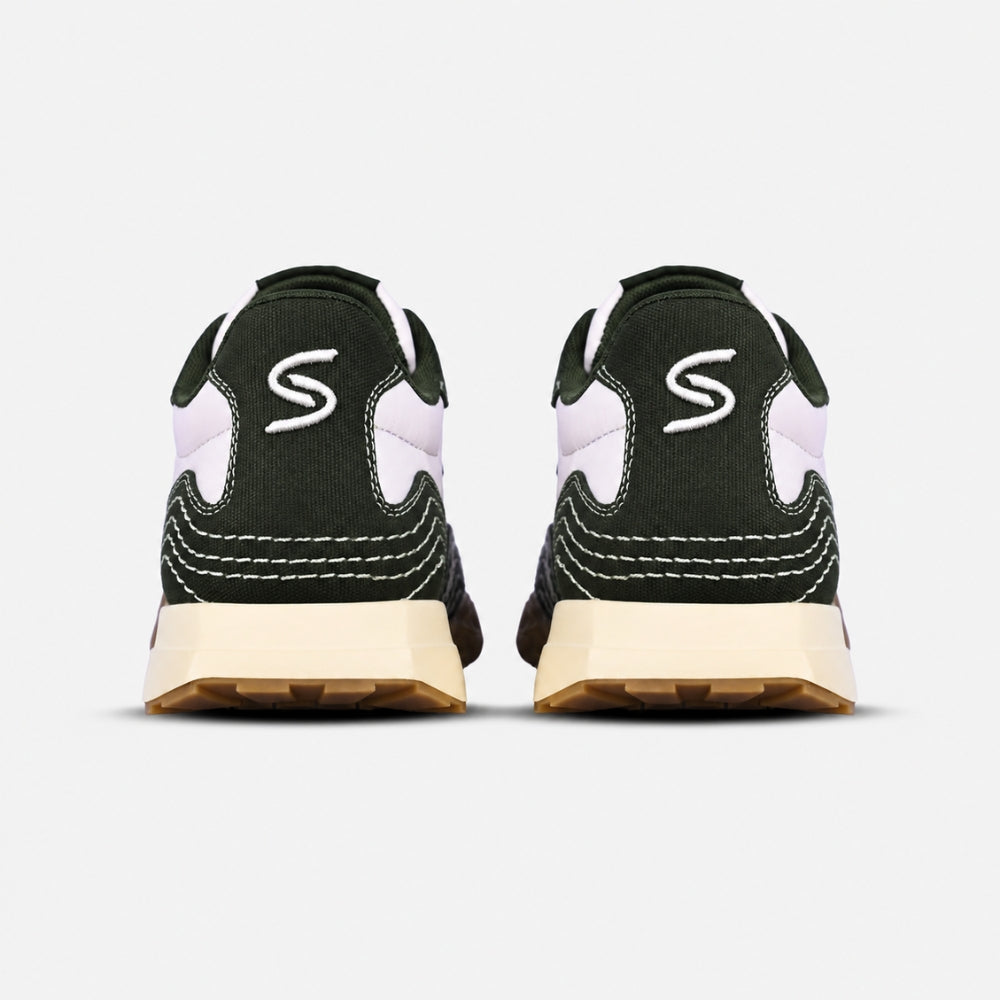 Olive Retro Runner Sneakers | Solethreads