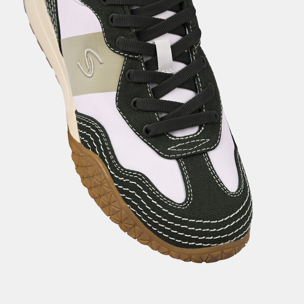 Olive Retro Runner Sneakers | Solethreads
