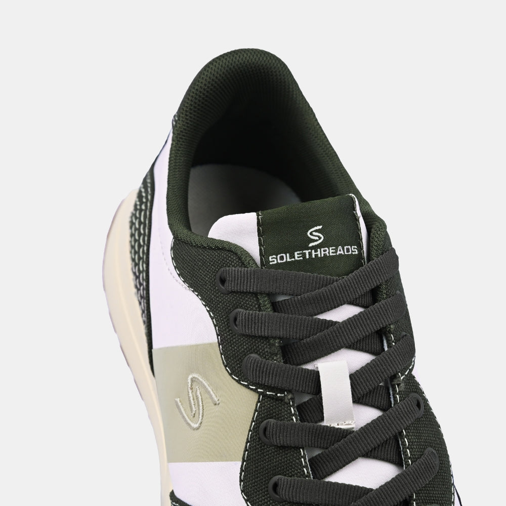 Olive Retro Runner Sneakers | Solethreads