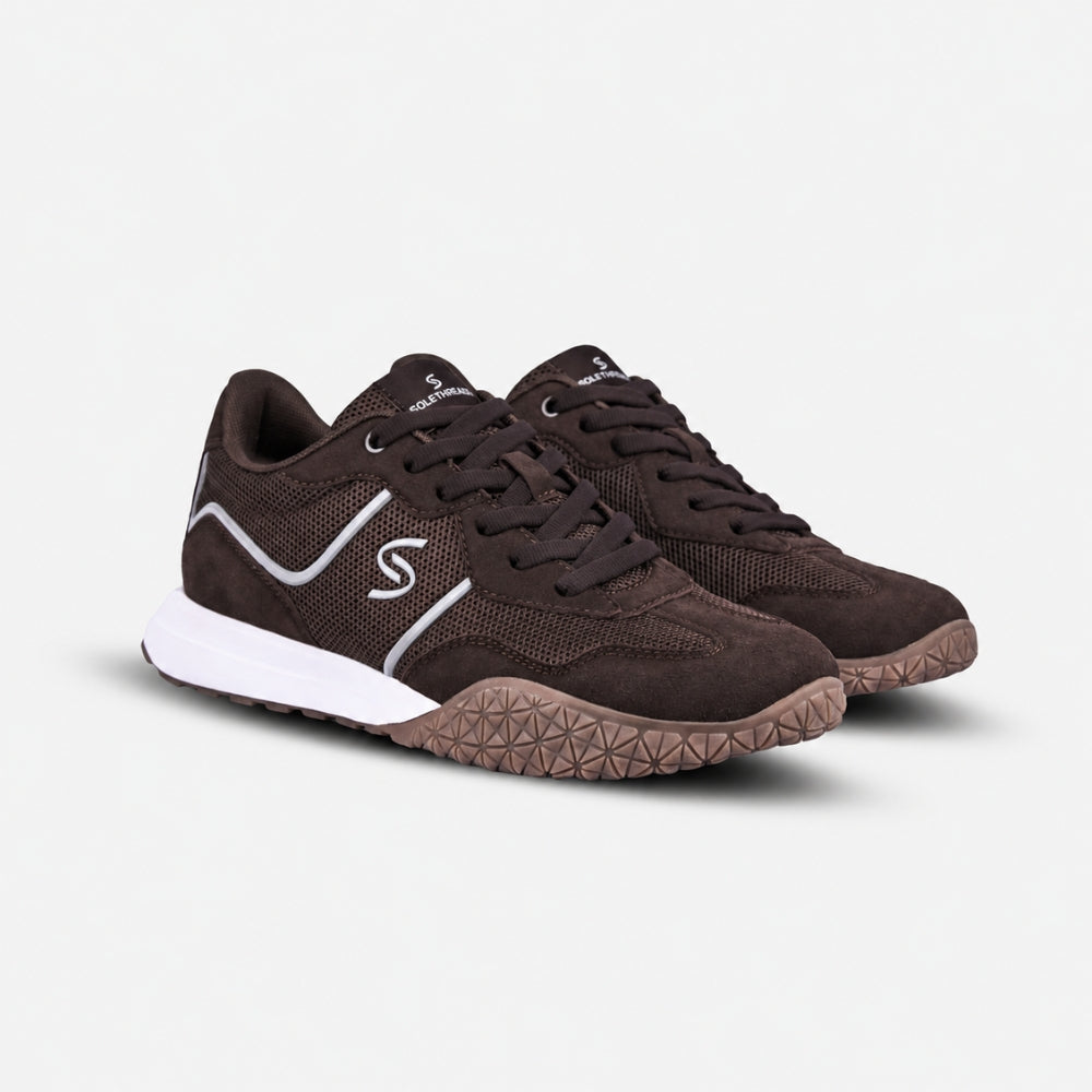 Brown Retro Runner Sneakers | Solethreads