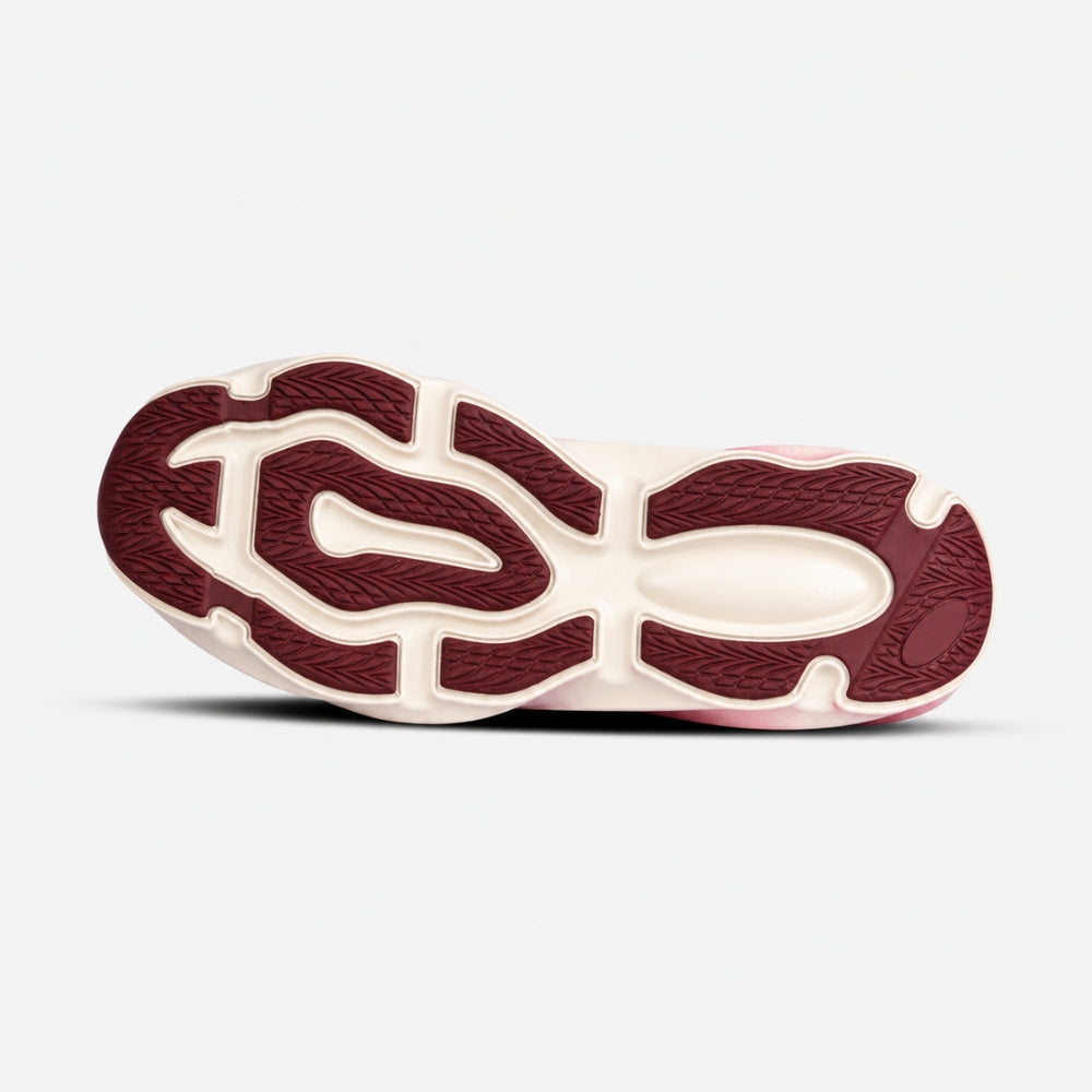 Maroon Chunky Running Sneakers | Solethreads