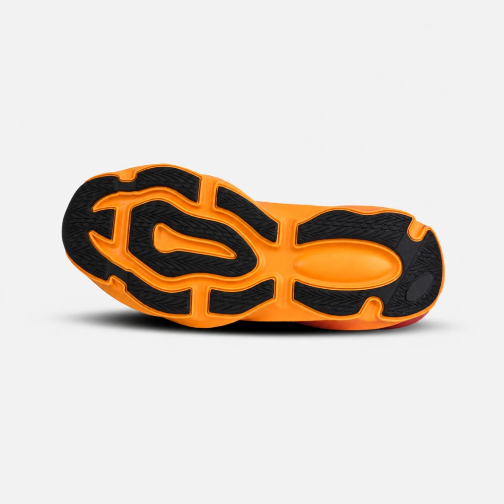 Orange Chunky Running Sneakers | Solethreads