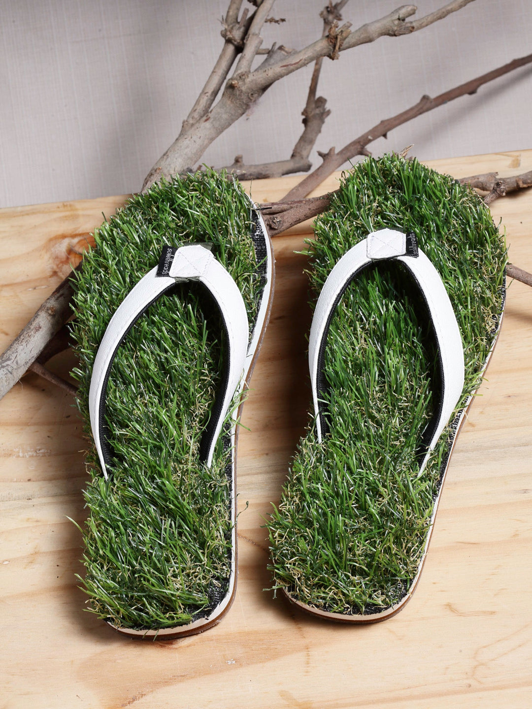 Sole threads grass flip flops on sale